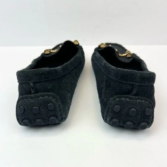 Tory Burch Navy  Blue Suede Moccasins Driving Loafer Shoes Size 7M - Picture 6 of 8